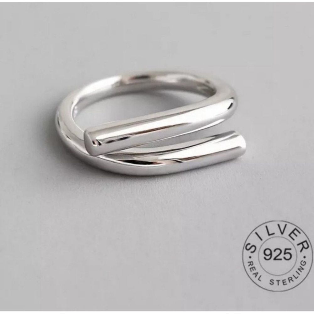 Unisex Solid Wrap 925 Sterling Silver Band Ring, Adjustable‎ - Picture 13 of 15